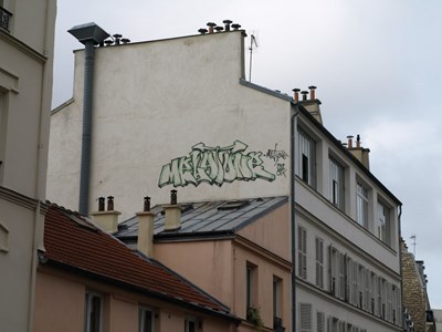 photo graffiti Paris 19eme arrondissement